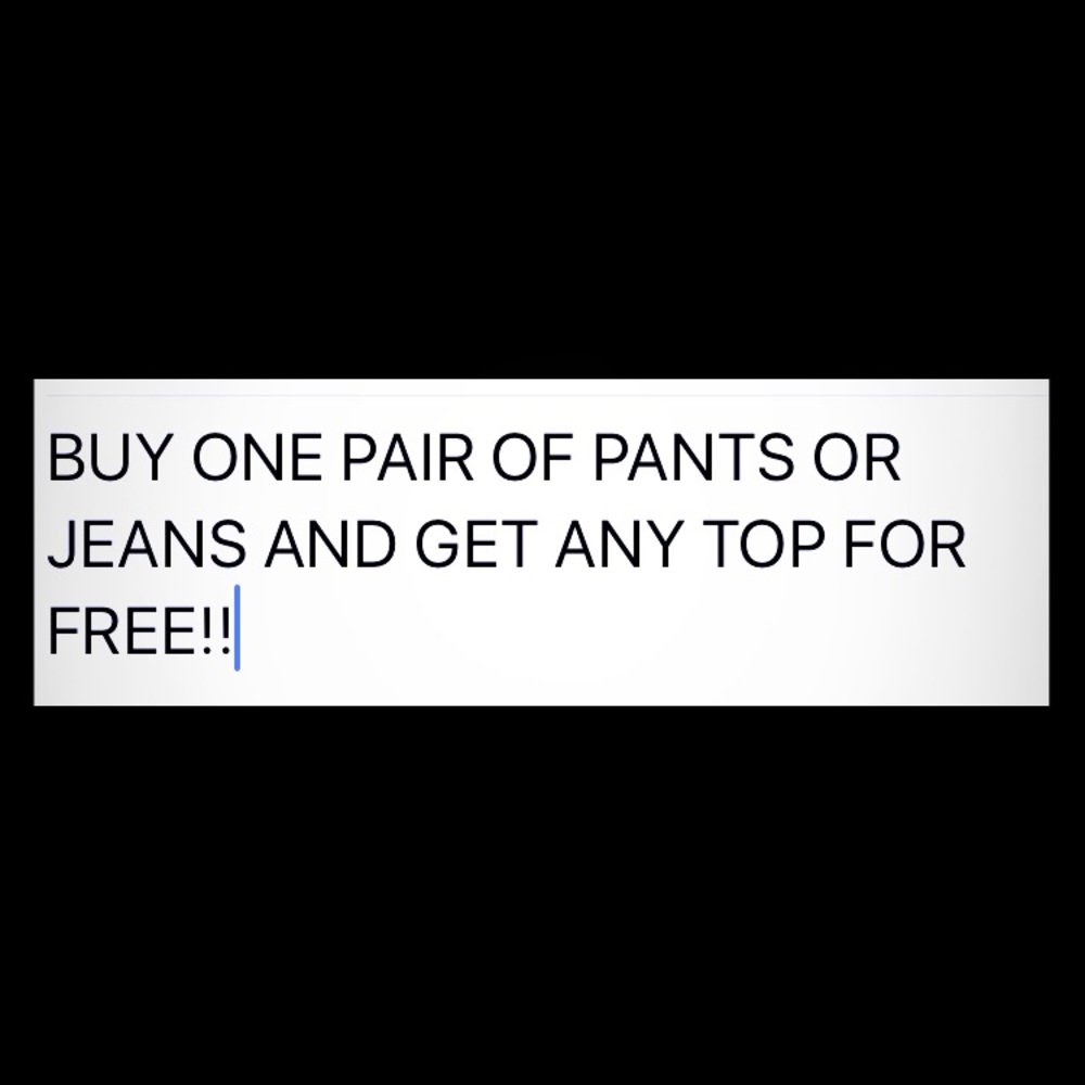 Bundle one pair of jeans/pants & Top